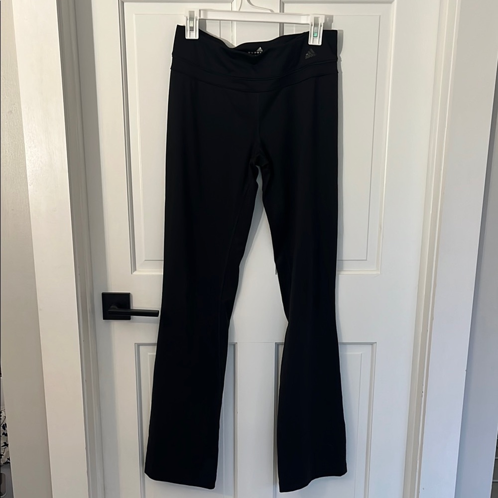 Adidas Women's Black Flared Yoga Pants